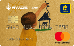 Дебетовая карта Mastercard Gold Достойный дом детям Банка УралСиб