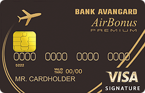 Кредитная карта Airbonus Premium Visa Signature Банк Авангард