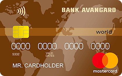 Кредитная карта Cash Back MasterCard World Банк Авангард