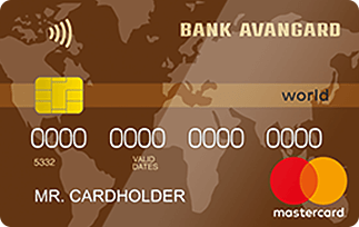 Кредитная карта Стандартная MasterCard World Банк Авангард
